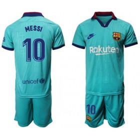 Billige Fotballdrakter FC Barcelona MESSI 10 Barn Tredjedraktsett 2019/20 Kortermet